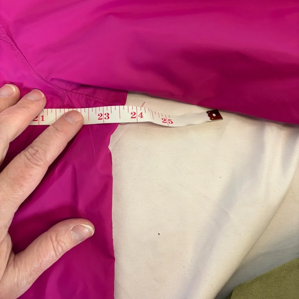 Columbia Pink Lightweight Jacket Stowaway Hood Zip Front Women’s XL - Picture 4 of 8